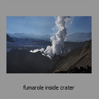 fumarole inside crater